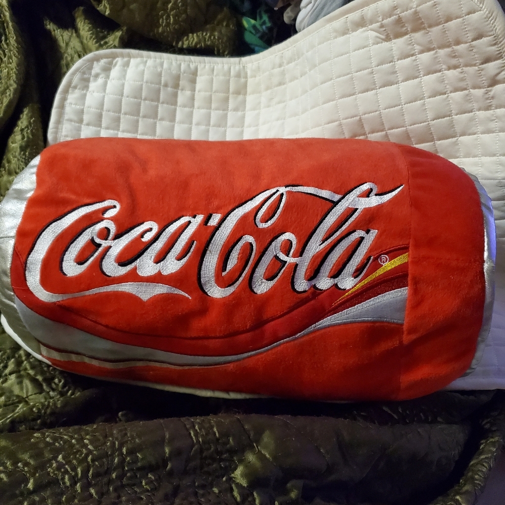 Vintage 1990's Coca-Cola pillow